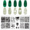 RUNRAYAY Halloween Nail Stamp Plate, Scare Theme Nails Art Stamping Stencils, Nail Plate Template Image Stainless Steel Nail Art Tools Terrorist Series