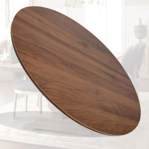 360º Rotierende Tablett, Holz Esstisch Plattenspieler, Runder Drehplatte Servierplatte, Lazy Susan Drehteller, Esstischplatte Servierteller, Mit Silent Base, Holz Drehscheibe ( Color : D , Size : 60cm