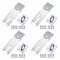 4 Pcs Candado Puerta Habitacion,Cerrojos para Puertas,Cerrojo Puerta Exterior,Cerrojo de Candado,Cierres para Candado para Armario Puerta Portón