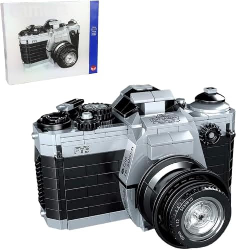 Kit de Construction pour Appareil Photo Numérique Créatif, 405 Pièces Mini Appareil Photo rétro Briques modèle Briques de Construction, Non Compatible avec Les Grandes Marques