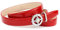 Anthoni Crown Damen Damengürtel Gürtel, Schwarz, 100