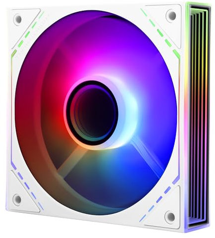 Thermalright 120mm ARGB CPU Cooler Fan, PWM Silent Fan, 1500RPM Speed, 47.6CFM Air Flow, 23.2dBA Noise, Desktop Compatible, Case Fan