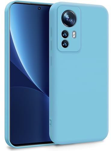 MyGadget Hülle für Xiaomi 12 | 12x - Zweilagige Handyhülle mit Kameraschutz - Cover mit Innenfutter & Silikon außen - Türkis