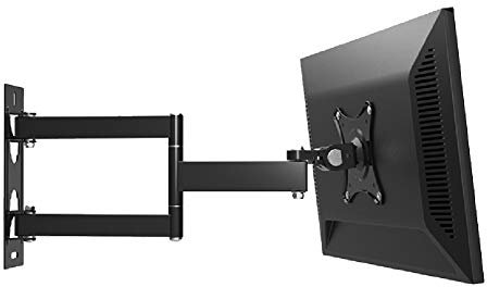 Soporte de monitor para monitor, brazo de monitor único montado en la pared, soporte de acero, adecuado para pantalla LED LCD de 19 a 24 pulgadas, tamaño VESA: 75 x 75 - 100 x 100 mm (tamaño: estilo