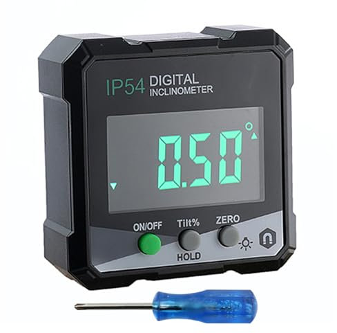 POFET Goniometro digitale, livella digitale con base magnetica, IP54 impermeabile per Zimmermannsheim