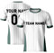 Fußball-T-Shirt, für Herren, Damen, Kinder, Trikots, dunkelgrün gestreift, Fußball-Tops, individuelle Spielkleidung, Rugby für Deutschland-Fans, weiß / grün, XL