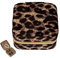SVCEQZE Reise-Schmuckkästchen Leopard,Leopard-Schmucketui,Halskette Organizer Leder - Tragbare Schmuck-Aufbewahrungsbox für Halsketten, Ohrringe, Manschettenknöpfe, Anhänger, für Tischreisen
