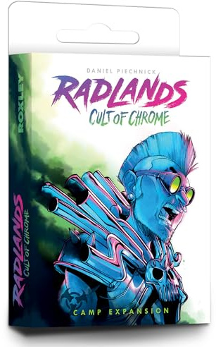 Roxley Games | Radlands: Cult Of Chrome | Card Game Expansion | Ages 14+ | 2 Players | 20-40 Minutes Playing Time, Vibrant, Colorful
