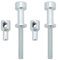 eMagTech 2 Pezzi Vite Di Regolazione Della Tensione Della Motosega Compatibile Con Stihl 028 028AV AV Super 51,9x10,6mm Bullone Di Regolazione Della Tensione Della Motosega Argento
