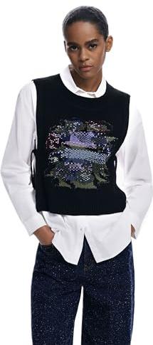 Desigual Damen 25wwcw01 Bluse
