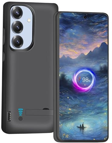 Loytal Battery Case for Samsung Galaxy S25+/ S25 Plus/ S24+/ S24 Plus, 5000mAh Rechargeable Extended Battery Charging Charger Case, Add 100% Extra Juice (6.7 Inches) Black