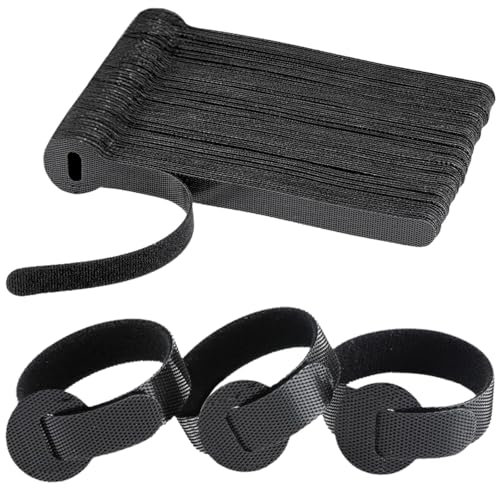 KEYRI 70 Pezzi Fascette per Cavi Riutilizzabili, 150mm x 12 mm Nylon Fascette Elettricista Cinturino Fermacavi Organizer Cable Managemen per Cavi Computer Scrivania Portatile PC TV Tubi