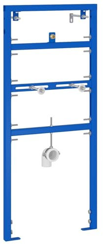 vidaXL Montagerahmen für Urinal 50x115-139 cm Stahl