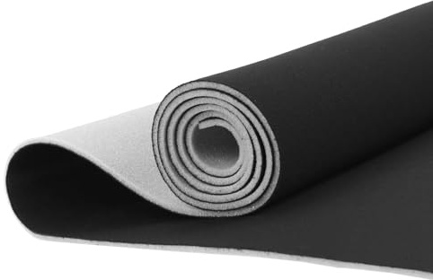 Kefly Schwarzer Netzstoff für Dachhimmel, 137,2 cm L × 152,4 cm B mit Schaumstoffrückseite, Auto-Innendach-Ersatzmaterial für Auto, SUV, Boot, Pickup, LKW, Wohnmobil, Hausreparatur