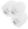 3Pcs Durable Plastic Toilet Brush Heads Replacement for Efficient Household Cleaning for Home Bathroom Office and More