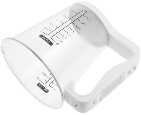 Ipetboom Taza Medidora Digital Grande con Pantalla LCD Herramienta de Medición de Peso y Temperatura Precisa para Cocinar y Hornear Cocina