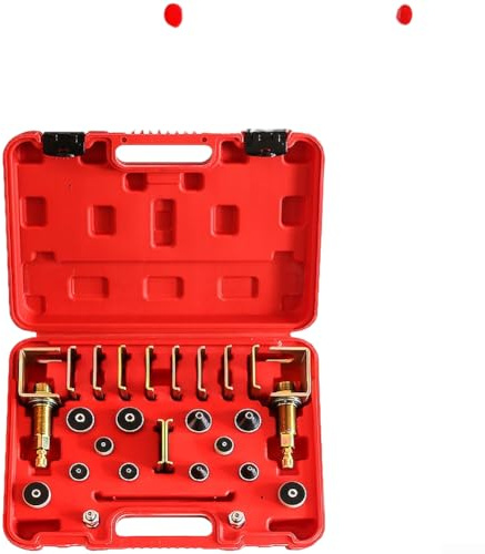 26 Stück Legierung Automotive AC Leckdetektor und Tester Tool Kit für Auto Klimaanlage System Reparatur Tragbare Leckerkennung Werkzeuge mit Aufbewahrungskoffer