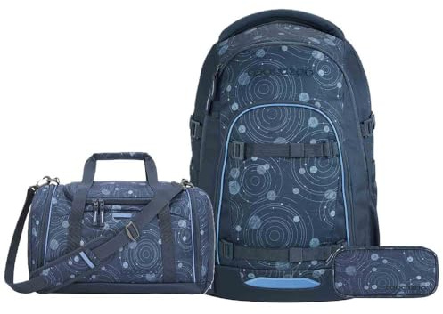Coocazoo Mate Schulrucksack Set 3tlg. inkl Sporttasche (Blue Orbit)