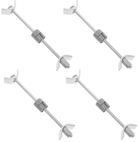 Zerodeko 4pcs Countertop Drawbolt Connector Clamps Steel Furniture Connector Kitchen Worktop Joint Fasteners Hardware Precision-Engineered Maintain Clean Appearance for Furniture Assembly