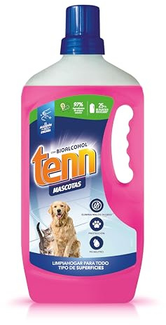 TENN Mascotas Limpiahogar Concentrado para Hogares con Perros y Gatos - Tecnología NEOFRESHPET Elimina Malos Olores - pH Neutro y 97% Natural - Apto para Todo Tipo de Suelos - 1300 ml