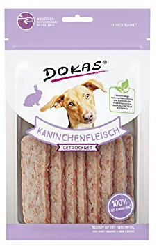 Dokas Dog Kaninchenfleisch getrocknet für Hunde - 12 x 70g