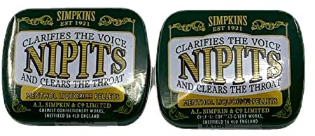 Simpkins Nipits Menthol Liquorice Pellets 12g (2 Pack)