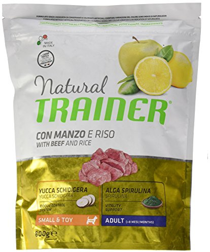 Natural Trainer Natural Small Rind Reis, 800 g, Trockenfutter für Hunde, Mehrfarbig, einzigartig
