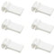 Windhager Gancio di Fissaggio, Gancio di Fissaggio per Tende da Sole, 6 Pezzi, Bianco, 0,5 x 1 x 3 cm, 10704