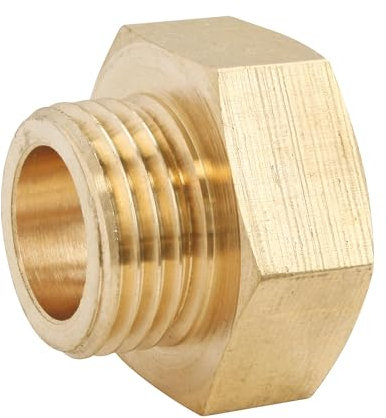 SOMATHERM FOR YOU, Réduction laiton brut Mâle 12/17 - Femelle 15/21, raccord durable et résistant à la corrosion, compatible avec tous raccords filetés, étanchéité facile
