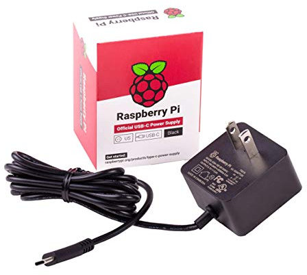 Raspberry Pi Fuente de alimentación USB-C de 15 W, Color Negro