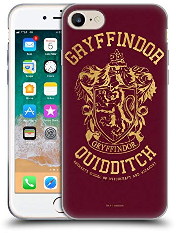 Head Case Designs Offizielle Harry Potter Gryffindor Quidditch Deathly Hallows X Soft Gel Handyhülle Hülle kompatibel mit Apple iPhone 7/8 / SE 2020 & 2022