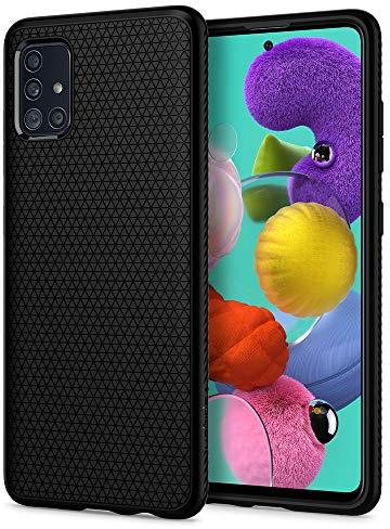 Spigen Liquid Air Coque Compatible avec Samsung Galaxy A51 LTE - Noir