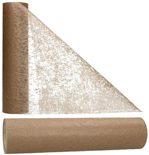 AmaCasa Tischläufer Rost Braun (30 cm x 25 m) – Hochwertiges Vliesband für stilvolle Tischdekoration bei Hochzeiten, Geburtstagen & besonderen Anlässen