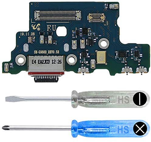 MMOBIEL Ladebuchse Kompatibel mit Samsung Galaxy S20 Ultra 2020 - Dock Connector USB C - Audio Jack/Mikrofon/Antenne Ersatz - Inkl. Schraubenzieher
