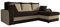 Mirjan24 Ecksofa Kristofer, Design Eckcouch, Couch mit Schlaffunktion, Zwei Bettkasten, Wohnlandschaft, Bettfunktion L-Form Sofa, Ottomane universell (Alova 68 + Alova 07.)