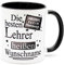 Die besten Lehrer heißen Kaffeetasse mit Namen personalisierte Becher lustige Geburtstag Geschenke für Geschenkidee witzige Lehrergeschenke Abschluss homeschooling zum Abschied cooler Zubehör
