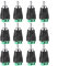 Xwell RCA Audio/Video Screw Terminal Connector, Phono Male Plug Adapter, Solderless Speaker Wire Connectors