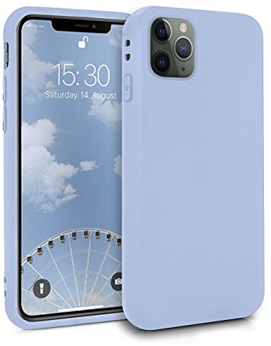 MyGadget TPU Case for iPhone 11 Pro Max - [ Camera Protection & Anti Fingerprint ] - Silicone Cover with Soft Touch & Anti Scratch Shell - Matte Baby Blue