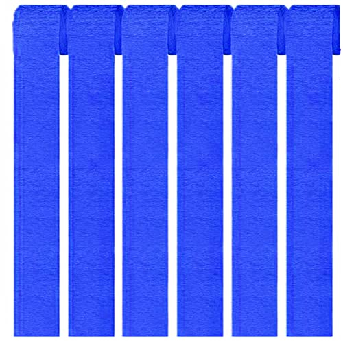 Vsosfiza 6er Set Krepppapier Dunkelblau kreppbänder Party Dekoration(4.5 cm x 25 m)