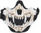 Yzpacc Airsoft Demi-masque de protection tactique en maille pour Halloween Cosplay Paintball CS chasse Cosply