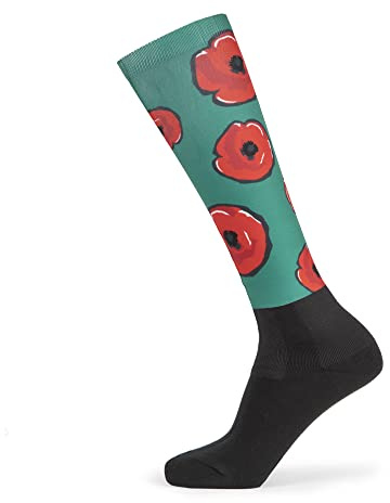 Aubrion Shires Hyde Park Socks (1 Pair, Poppy), Poppy, One Size