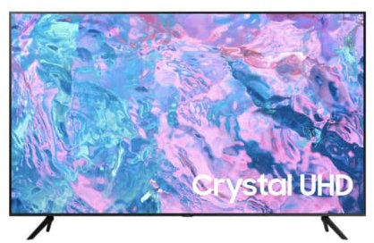 Samsung Crystal UHD UE43CU7190UXZT, Smart TV 43 Serie CU7000, Crystal UHD 4K, BLACK , 2023, DVB-T2