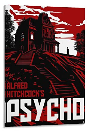 HAUHAU Psycho 1960 Filmposter (13) Leinwand-Kunstposter und Wandkunstdruck, moderne Familiendekoration, 20 x 30 cm