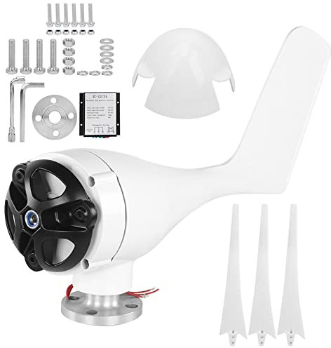 YWBL-WH Kit Turbine Eoliche Generatore Eolico Kit Turbine Eoliche Generatore Eolico a 3 Pale 200 W per Caricare Barche e Inverter di Potenza a Energia Rinnovabile (24V)