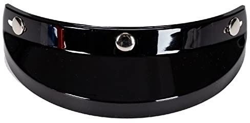 HUIOP Visière de Moto à 3 Boutons-Pression,Pare-Vent Universel pour Casque de Moto à 3 Boutons-Pression Rabattable vers Le Haut