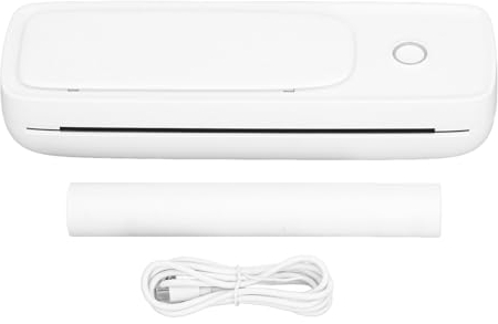 Fafeicy Tragbarer -Thermodrucker, Vielseitige Papierformate, Thermischer Tintenloser Druck, Wiederaufladbar, Batteriebetrieben, Kompatibel mit, UPS, FedEx, DHL