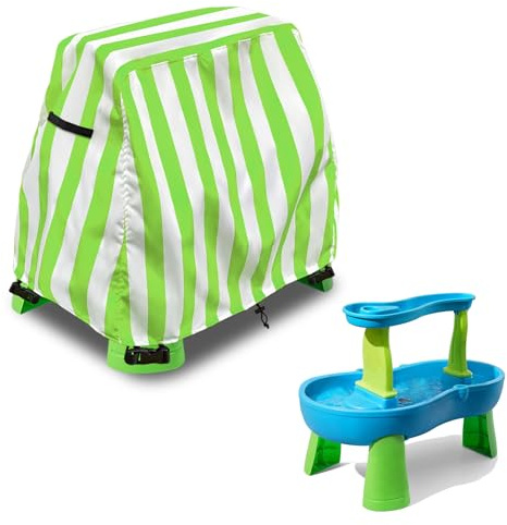 Aacabo Kids Water Table Cover Fit Step2 Rain Showers Splash Pond Water Table,Waterproof Dust Proof Anti-UV Outdoor Toys Cover-Cover only