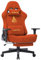 Andyou Gaming Stuhl Racing Gamer Sessel, Ergonomischer Gaming Chair Bürostuhl mit Verstellbare Lendenkissen, Fußstütze, Kopfkissen und 2D Armlehnen, Vintage-PU-Leder 90-150°, Orange