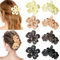 Shinowa 8 PC Fermagli per Capelli a Fiore per Donne Ragazze da 4,5, Pinze per Capelli Spessi, Fermagli ad Artiglio Grandi a Forte Tenuta, Fermagli per Capelli Piccoli Styling, Accessori per Capelli