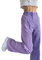 Winter Damen gerade Hose lose farblich passende Freizeithose Cordhose-LILA-M